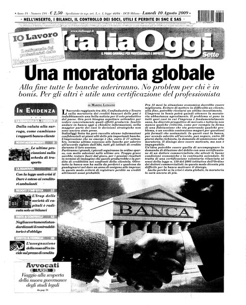 Italia oggi : quotidiano di economia finanza e politica